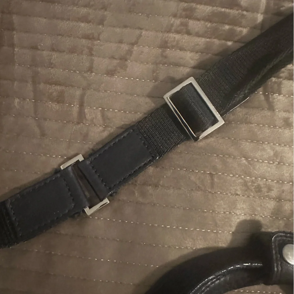 Cole Haan Black Leather Laptop Convertible Bag